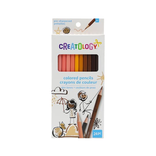 12 Packs: 24 ct. (288 total) Skin Tones Colored Pencils by Creatology&#x2122;
